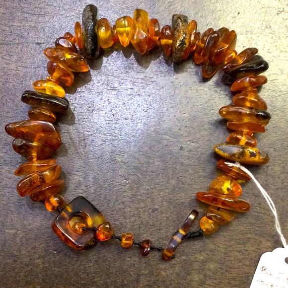 Men’s Baltic Amber chunky bracelet - Picture 2 of 3